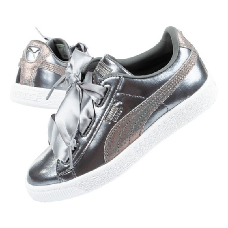 Puma Basket Heart Lunar Jr 365994 01 scarpe d'argento