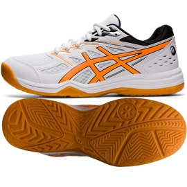 Asics Upcourt 4 M 1071A053 104 scarpe da pallavolo bianco bianco