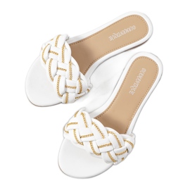 BM Ciabatte Correra bianche eleganti bianco