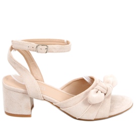 Sandali con tacco Giselle Beige