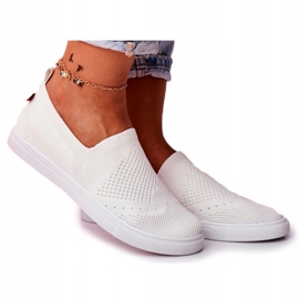 Sneakers da donna bianche Sneakers slip-on Big Star FF274A608 bianca