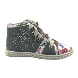 Stivali, scarpe per bambini con strass Bartek 87254 rosa grigio