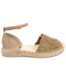 Espadrillas traforate Jasmine Khaki beige