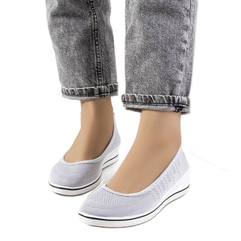 Sneakers con zeppa Loane grigie grigio