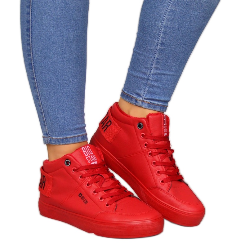 Sneakers rosse isolate Big Star EE274354 rosso