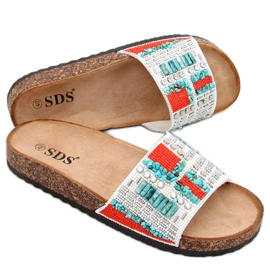 PA1 Pantofole Taida White in sughero bianco
