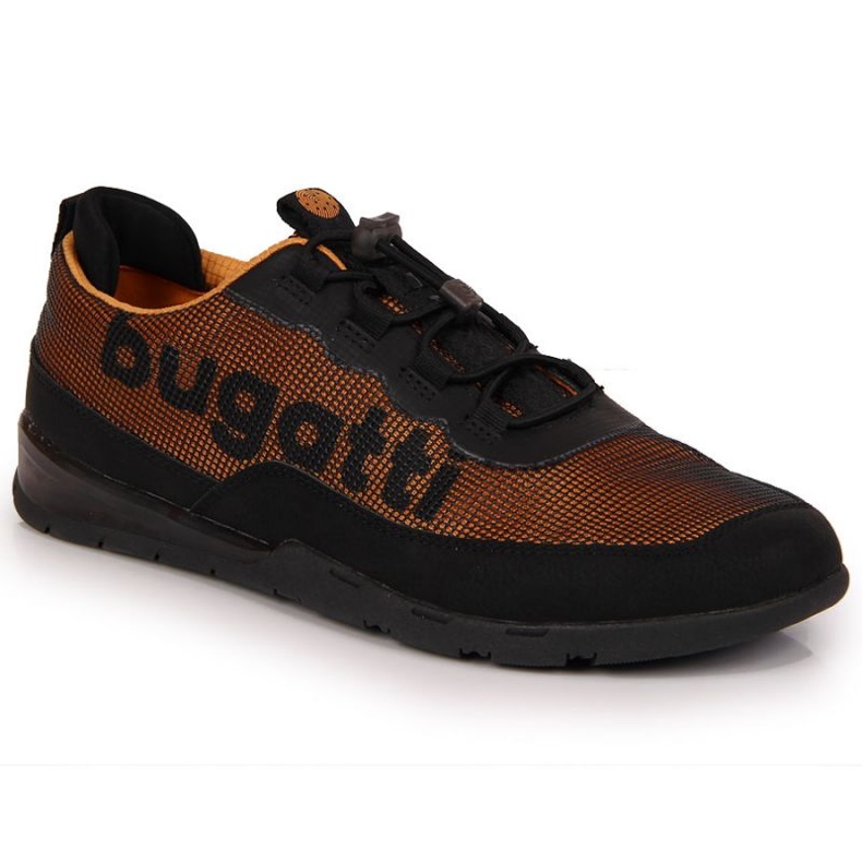 Scarpe sportive nere e arancioni Bugatti M JJ153032 nero arancia multicolore