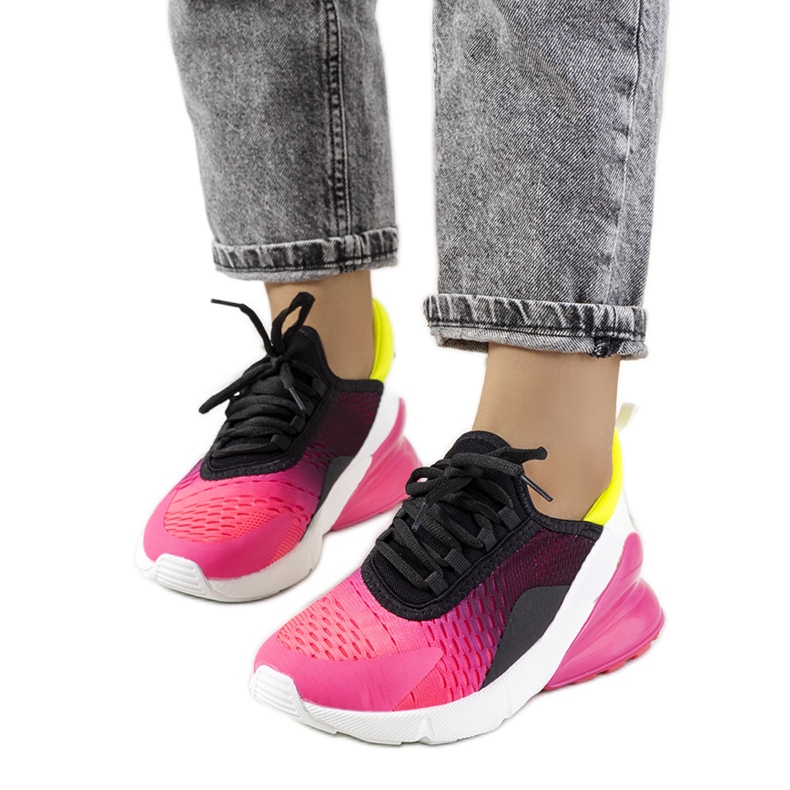 PA1 Sneakers sportive Glaner nere nero rosa