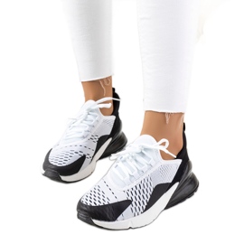 Sneakers sportive bianche Sint bianco nero
