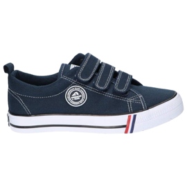 Sneakers American Club LH59 / 22 blu navy con velcro