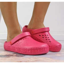 Ciabatte da donna rosa kroks rosa Big Star II275007