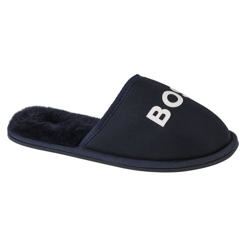 Pantofole con logo Boss J29312-849 blu