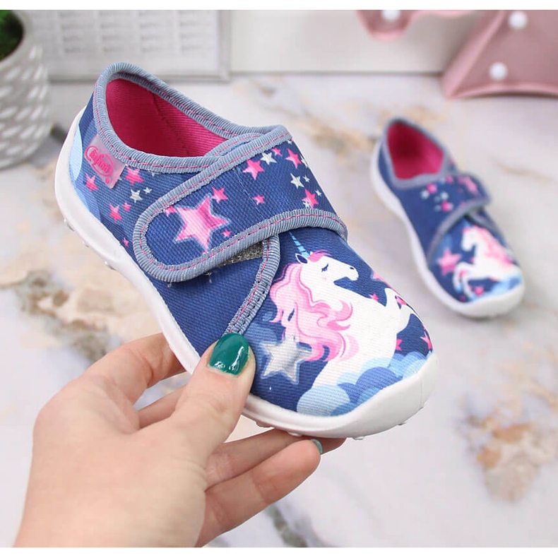 Ciabatte Grenade Befado in velcro con unicorno
