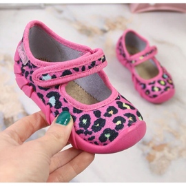 Ciabatte da bambina con velcro rosa pantera rosa Befado