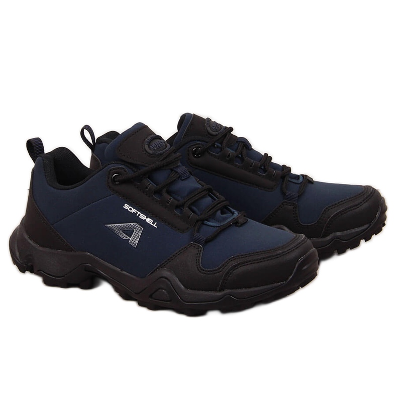 Scarpe da trekking impermeabili da uomo American Club blu navy