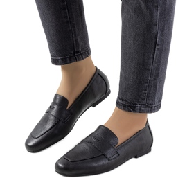 Scarpe in pelle nera di Zulte nero