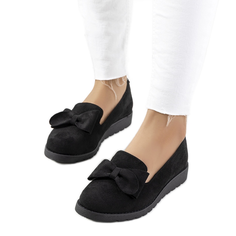 Scarpe nere sulla zeppa Poolse nero