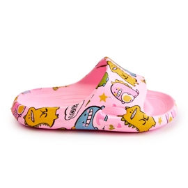 WJ1 Pantofole di dinosauro Astro rosa per bambini leggere