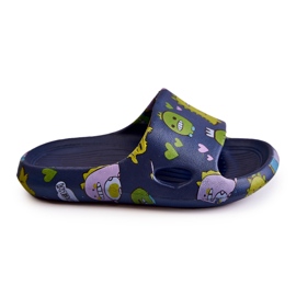 WJ1 Ciabatte Bambini Leggere Dinosauri Astro Blu Navy