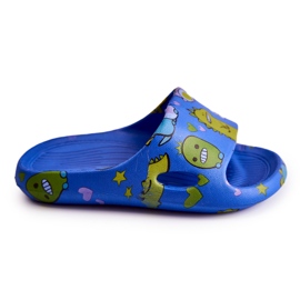 WJ1 Pantofole di dinosauro Astro blu per bambini leggere