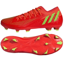 Scarpe Adidas Predator Edge.3 L Fg M GW0994 rosso arance e rosse
