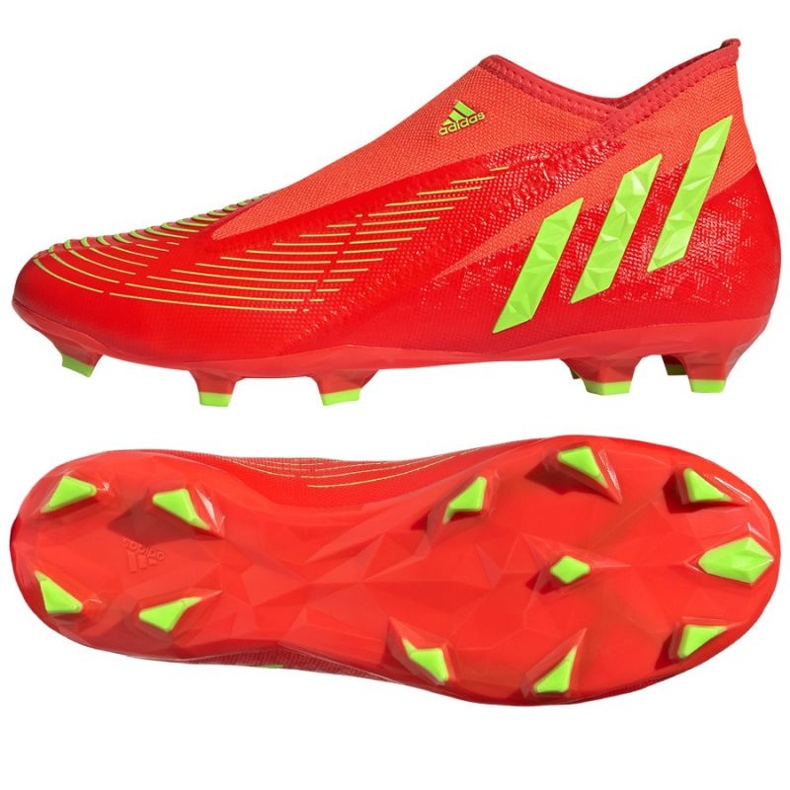 Scarpe Adidas Predator Edge.3 Ll Fg M GW1000 rosso arance e rosse