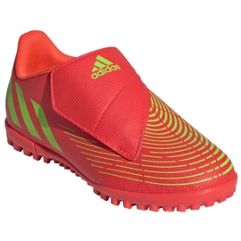 Scarpe Adidas Predator Edge.4 V Tf Jr GV8480 rosso arance e rosse