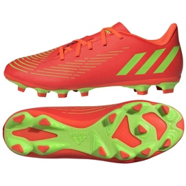 Scarpe adidas Predator Edge.4 FxG M GW0991 rosso arance e rossi