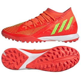 Scarpe Adidas Predator Edge.3 Tf GV8536 rosso arance e rosse