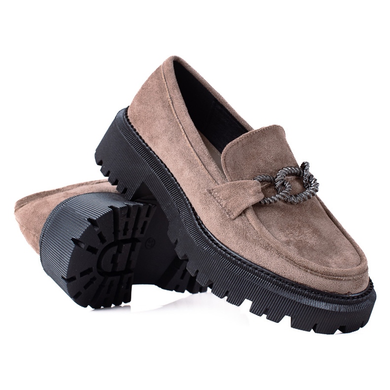SHELOVET Mocassini Sulla Piattaforma marrone