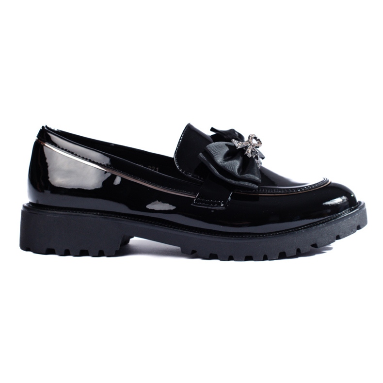 SHELOVET Mocassini Con Fiocco nero