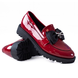 SHELOVET Mocassini Con Fiocco rosso