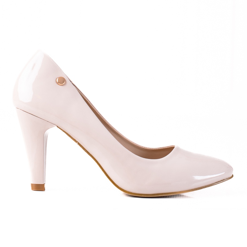 SHELOVET Eleganti décolleté sul palo beige
