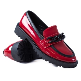 SHELOVET Mocassini alla moda rosso