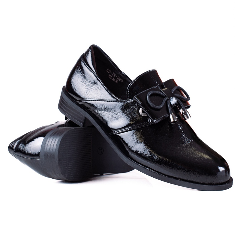SHELOVET Mocassini Con Fiocco nero