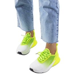 Sneakers sportive Glaner verdi bianca verde