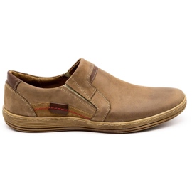 Olivier Mocassini uomo in pelle 520 marrone