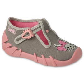 Scarpe per bambini Befado 110P453 rosa grigio