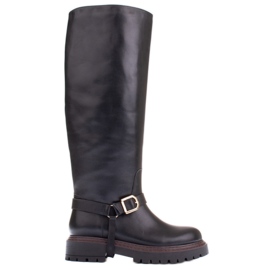 Marco Shoes Stivali da trapper con tomaia più ampia nero