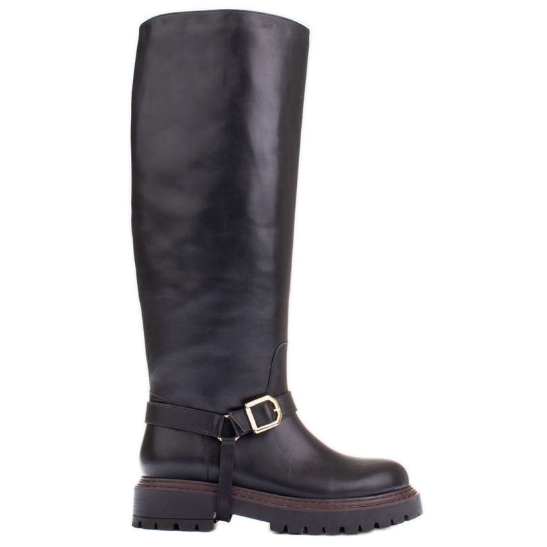Marco Shoes Stivali da trapper con tomaia più ampia nero