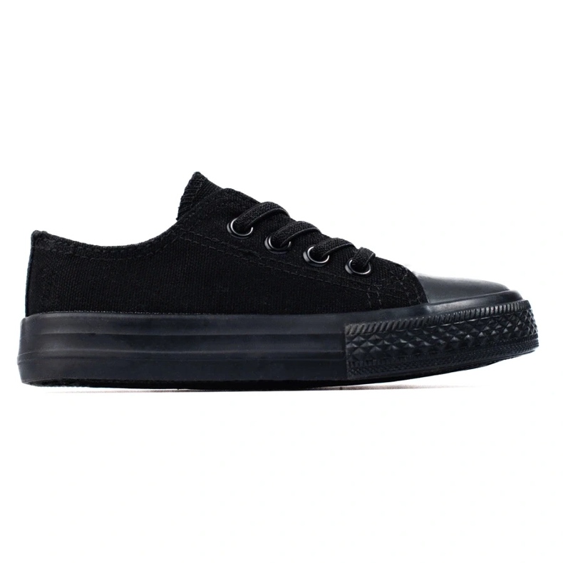 Sneakers da bambino Vico nere con elastici nero