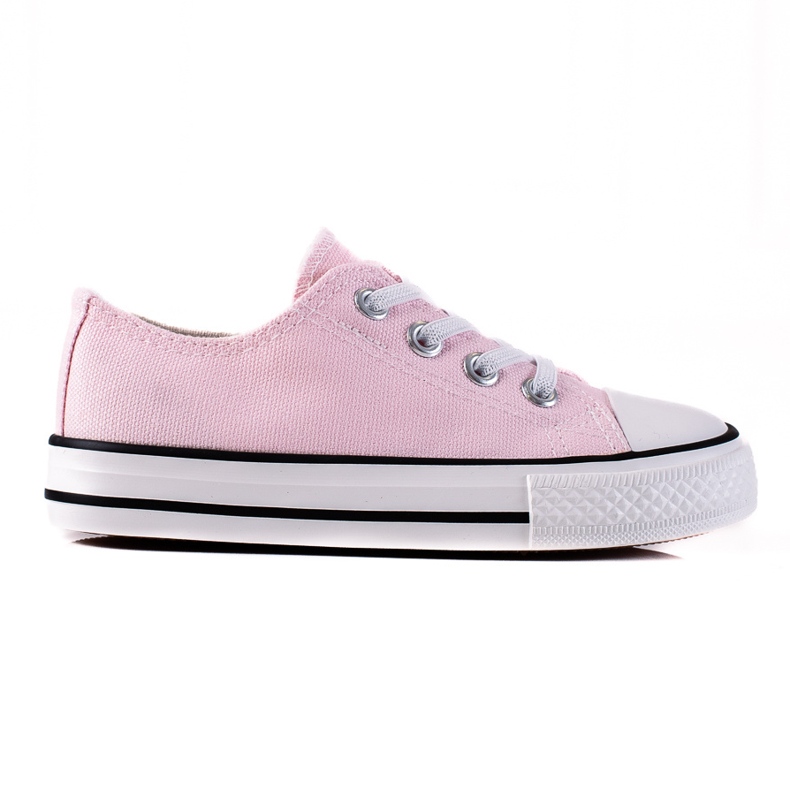 Sneakers da bambino Vico rosa con elastici