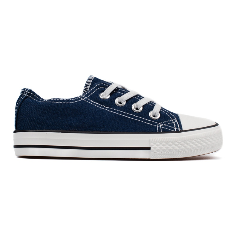 Sneakers da bambino Vico blu navy con elastici