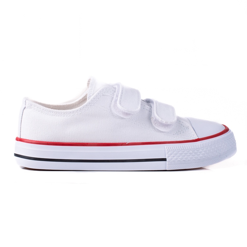 Sneakers in velcro per bambini Vico bianche bianca