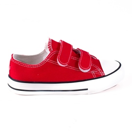 Sneakers in velcro per bambini Vico rosso
