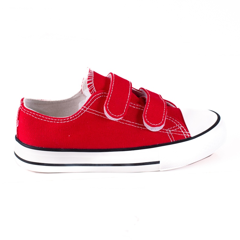 Sneakers in velcro per bambini Vico rosso