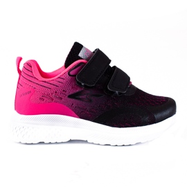Scarpe sportive per bambini Shelovet con chiusura in velcro rosa nero