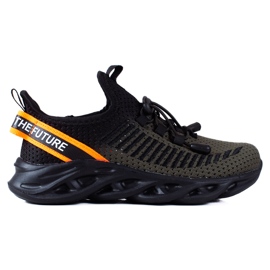 Scarpe sportive per bambini Vico, materiale bicolore nero