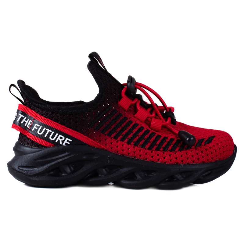 Scarpe sportive per bambini Vico, materiale bicolore nero rosso