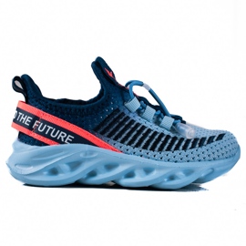 Scarpe sportive per bambini Vico, materiale bicolore blu